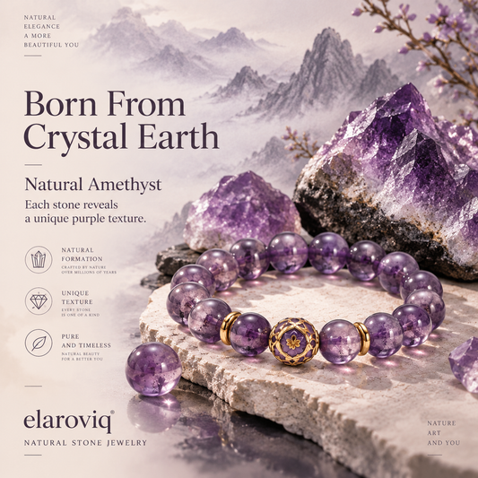 elaroviq® Mystic Purple Amethyst Bracelet
