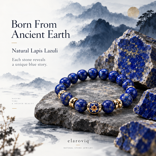 elaroviq® Lapis Lazuli Natural Stone Bracelet