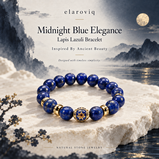 elaroviq® Lapis Lazuli Natural Stone Bracelet