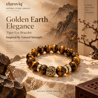 elaroviq® Golden Earth Tiger Eye Bracelet