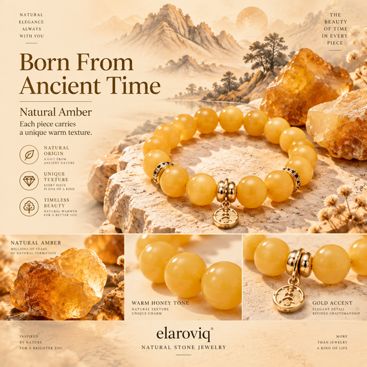 elaroviq® Golden Amber Glow Bracelet