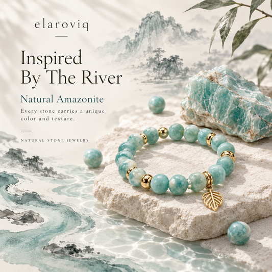 elaroviq® Amazonite Natural Stone Bracelet