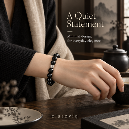 elaroviq® Obsidian Natural Stone Bracelet