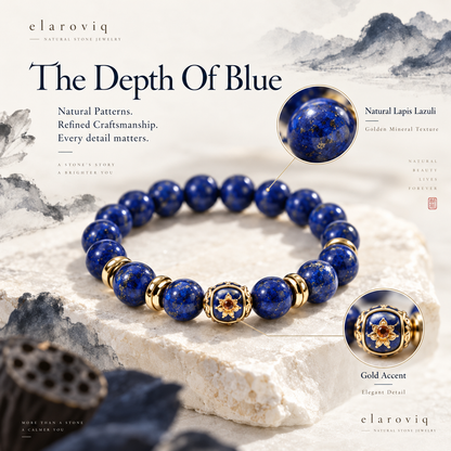 elaroviq® Lapis Lazuli Natural Stone Bracelet