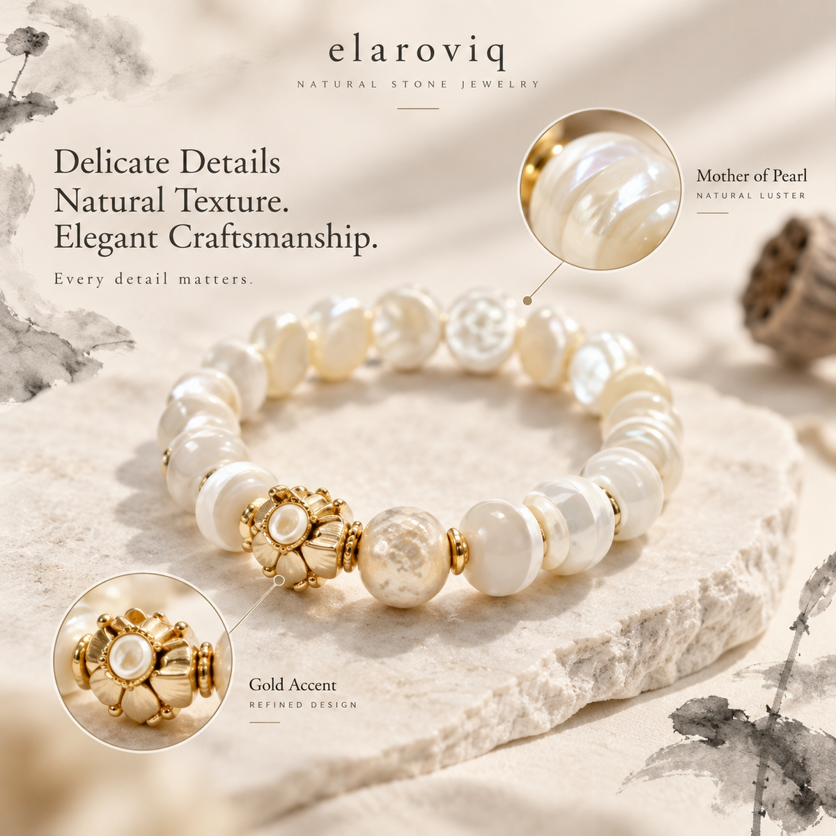 elaroviq® Mother of Pearl Bracelet