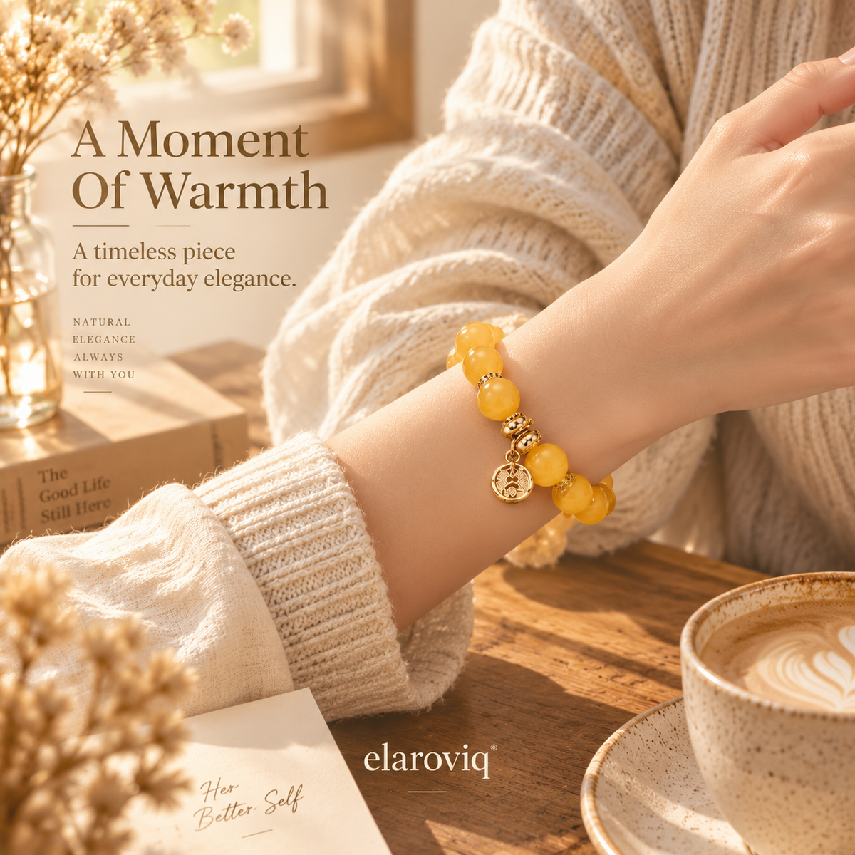 elaroviq® Golden Amber Glow Bracelet
