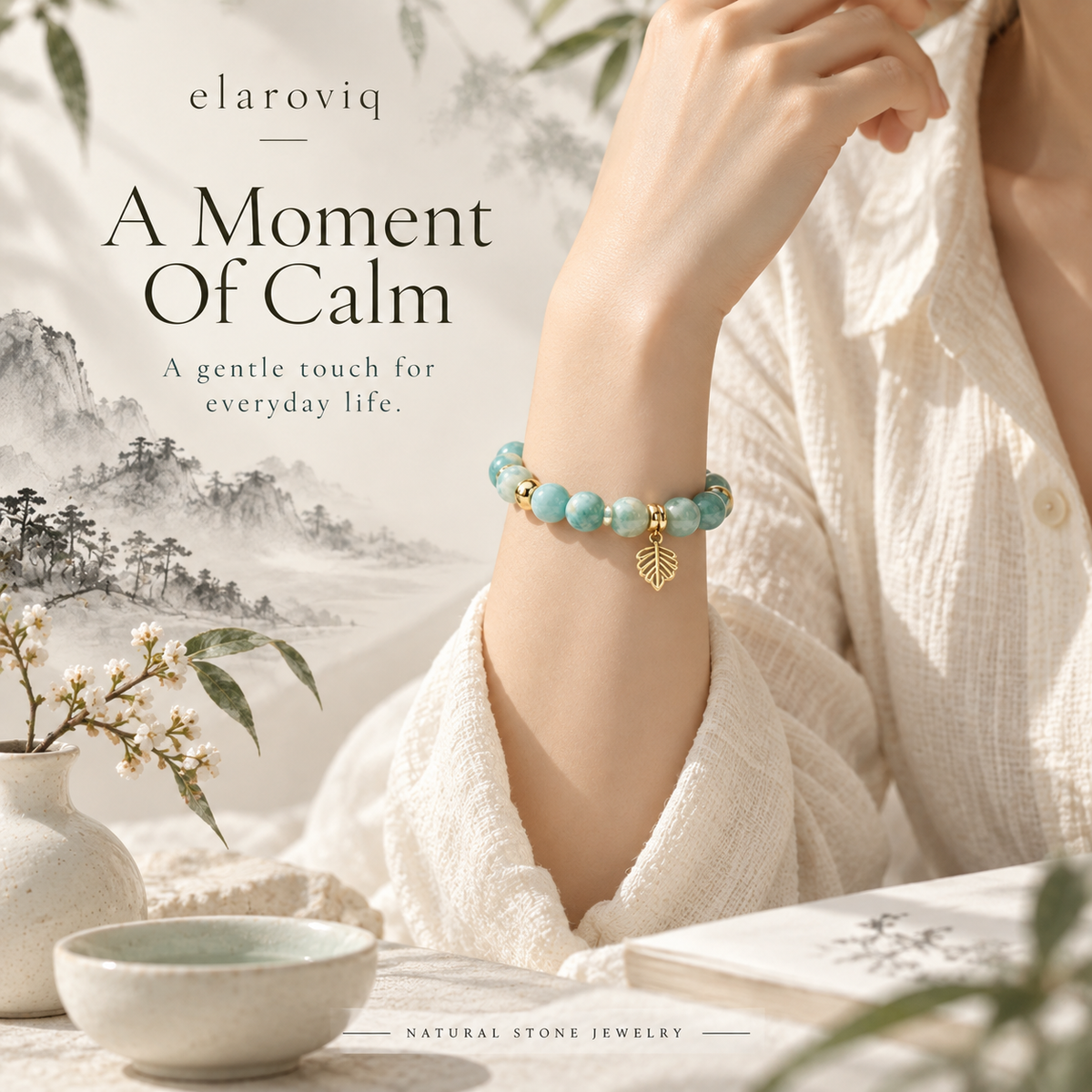 elaroviq® Amazonite Natural Stone Bracelet