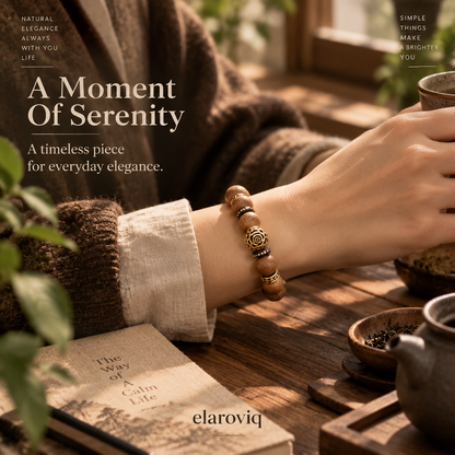 elaroviq® Warm Wood Old Mountain Sandalwood Bracelet