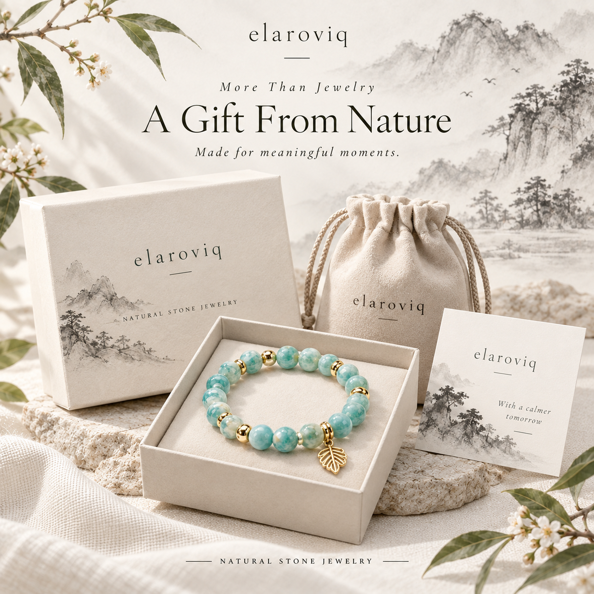 elaroviq® Amazonite Natural Stone Bracelet