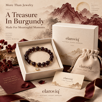 elaroviq® Burgundy Night Garnet Bracelet