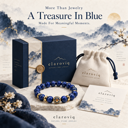 elaroviq® Lapis Lazuli Natural Stone Bracelet